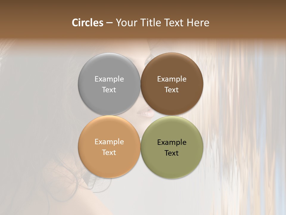 Girl Brunette Brown PowerPoint Template