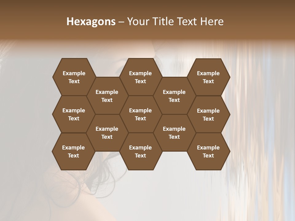 Girl Brunette Brown PowerPoint Template