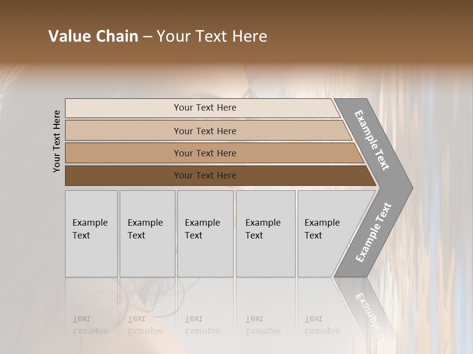 Girl Brunette Brown PowerPoint Template