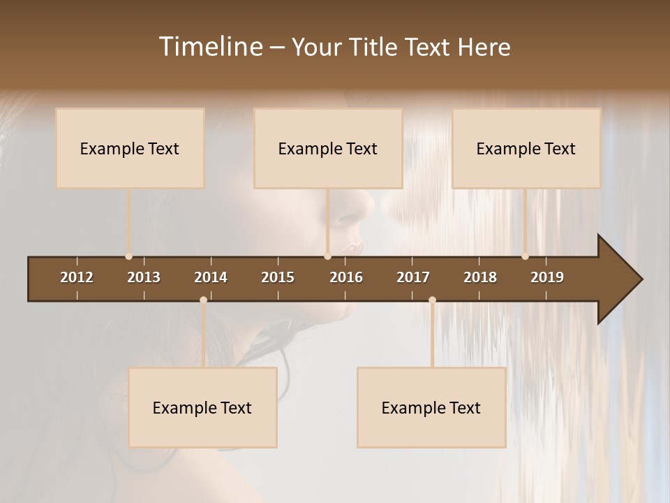 Girl Brunette Brown PowerPoint Template