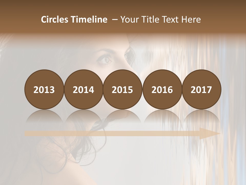 Girl Brunette Brown PowerPoint Template