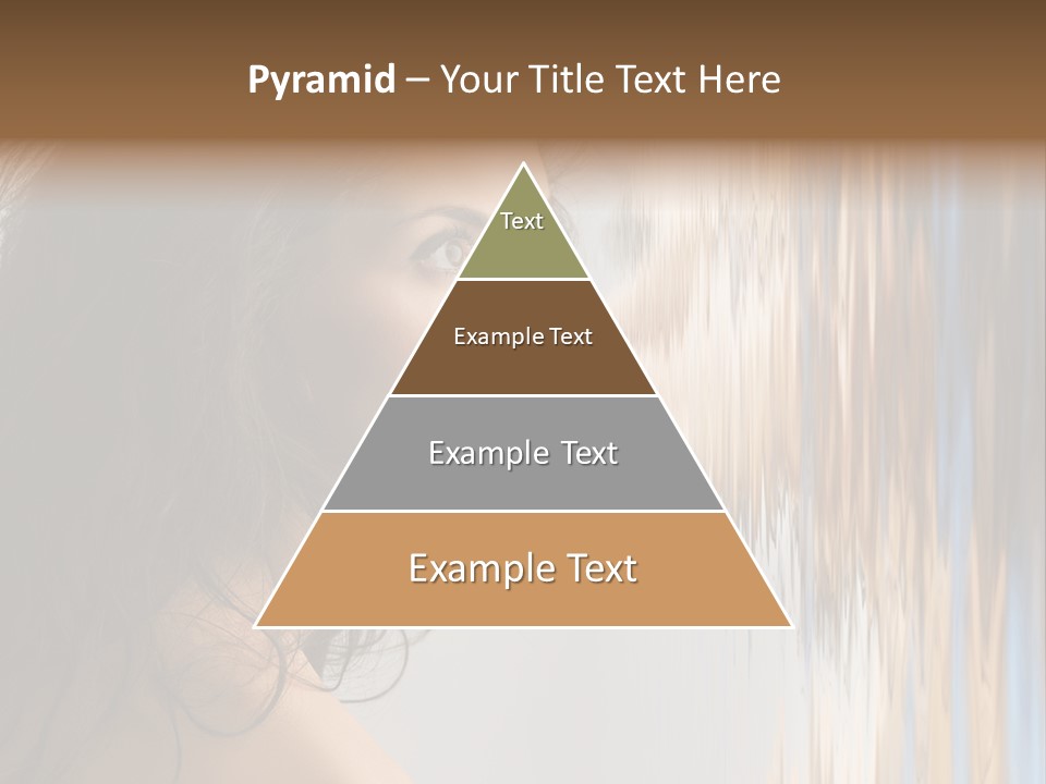 Girl Brunette Brown PowerPoint Template