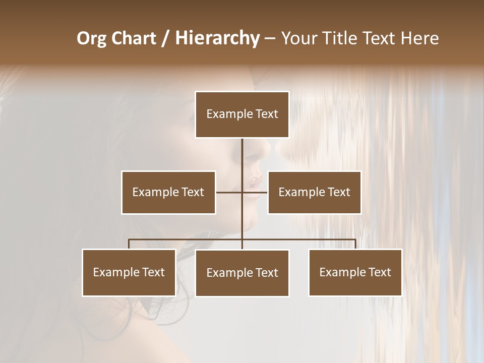 Girl Brunette Brown PowerPoint Template