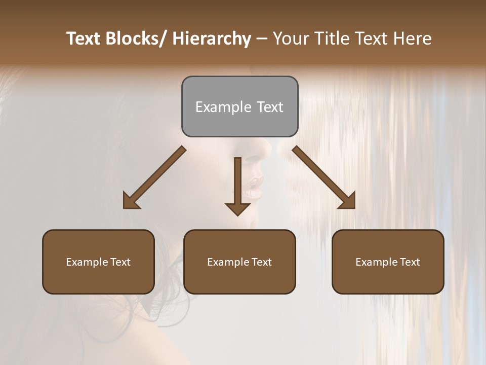 Girl Brunette Brown PowerPoint Template