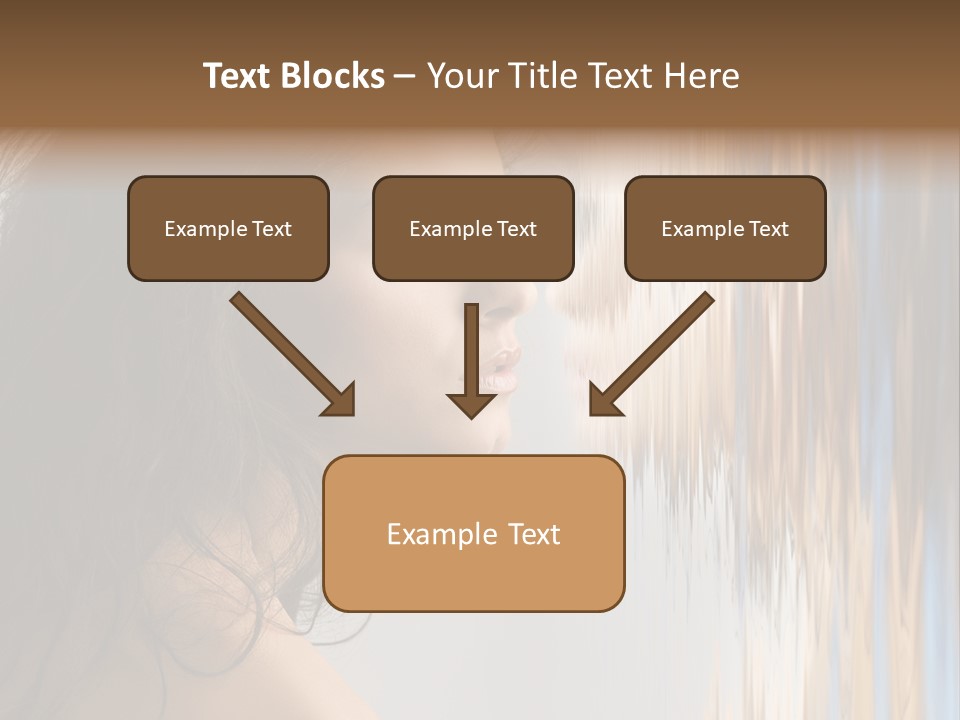 Girl Brunette Brown PowerPoint Template