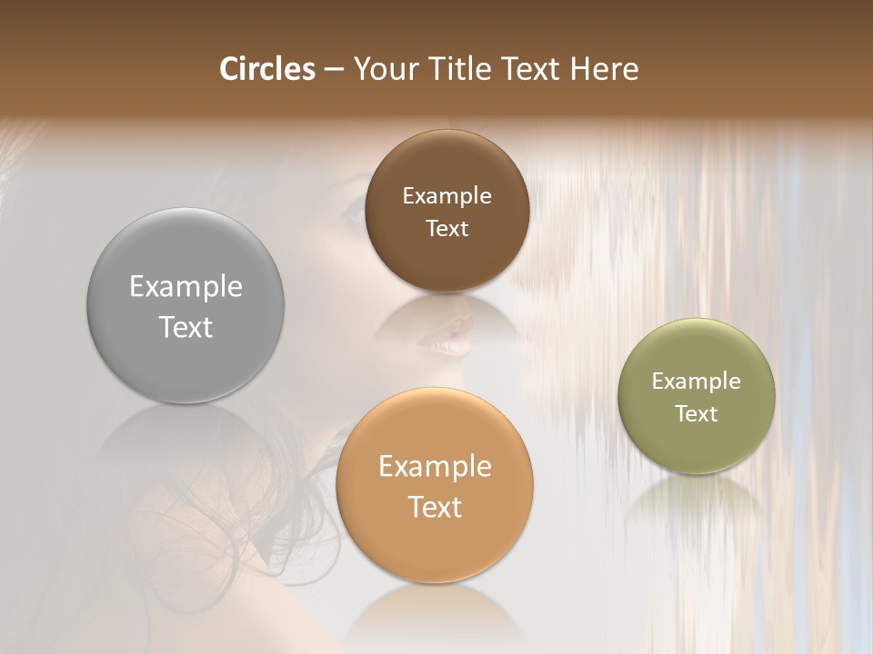 Girl Brunette Brown PowerPoint Template