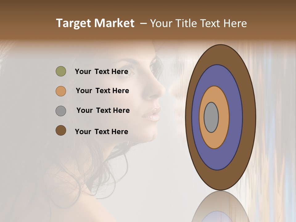 Girl Brunette Brown PowerPoint Template