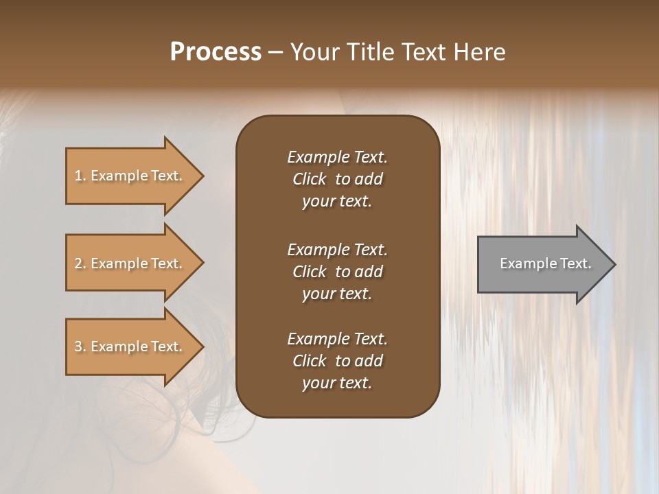 Girl Brunette Brown PowerPoint Template