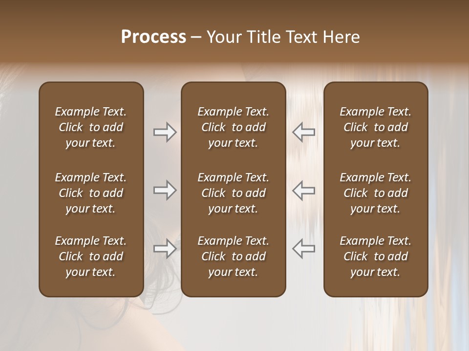 Girl Brunette Brown PowerPoint Template