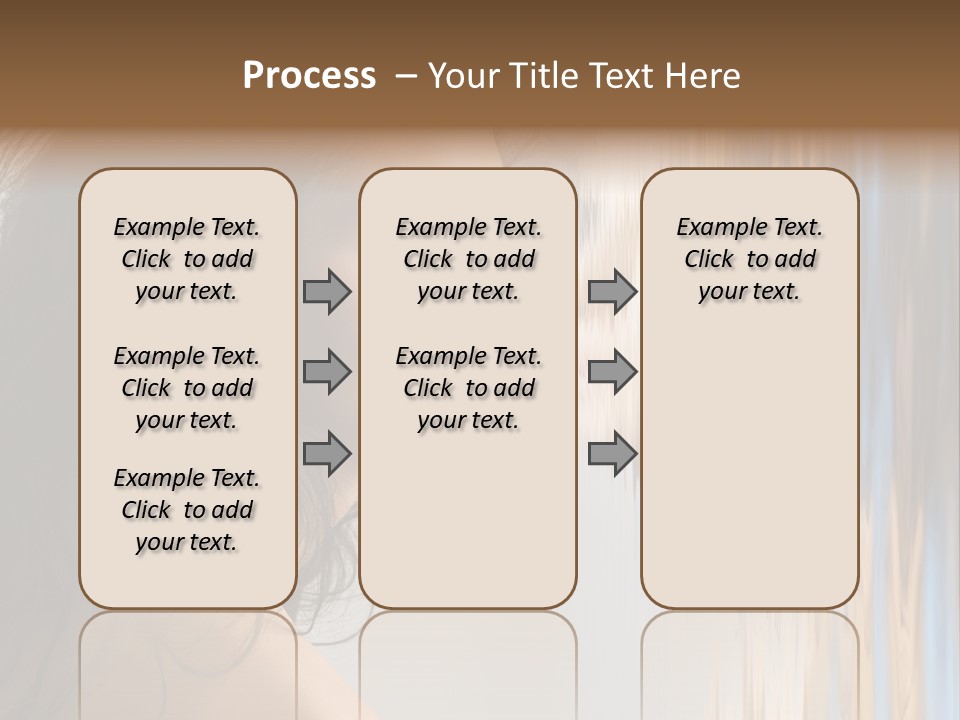 Girl Brunette Brown PowerPoint Template
