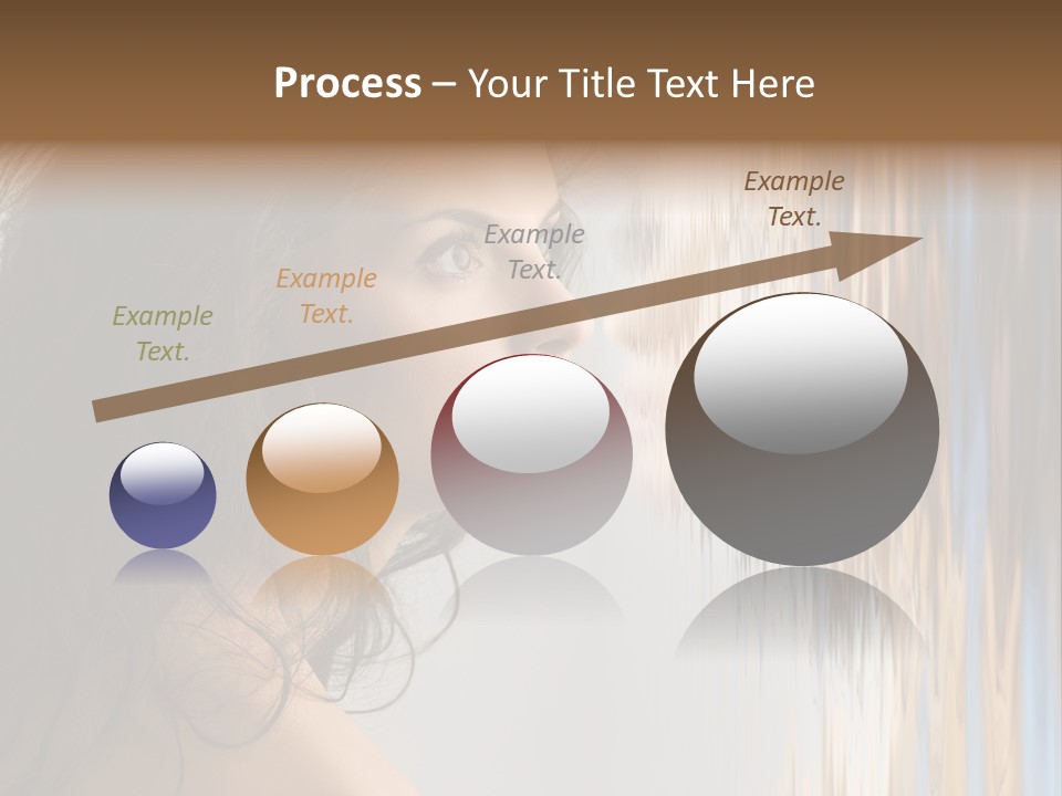 Girl Brunette Brown PowerPoint Template