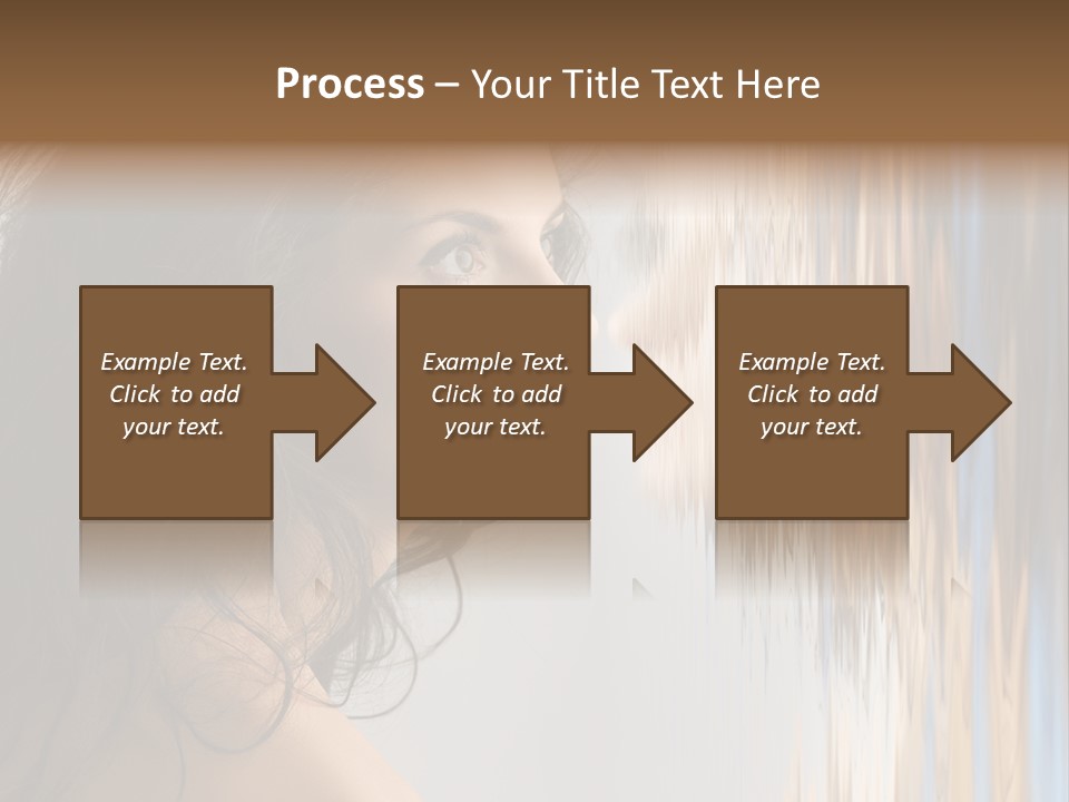 Girl Brunette Brown PowerPoint Template