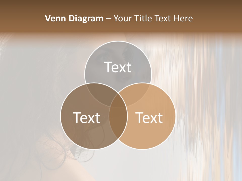 Girl Brunette Brown PowerPoint Template