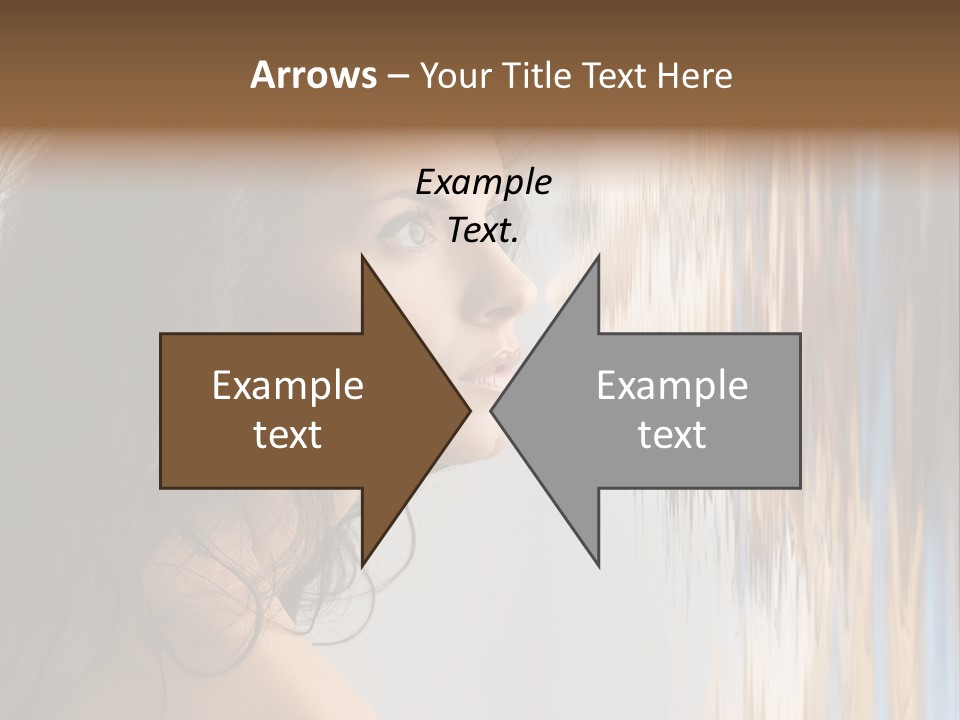 Girl Brunette Brown PowerPoint Template