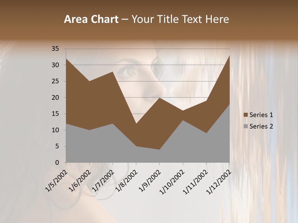 Girl Brunette Brown PowerPoint Template