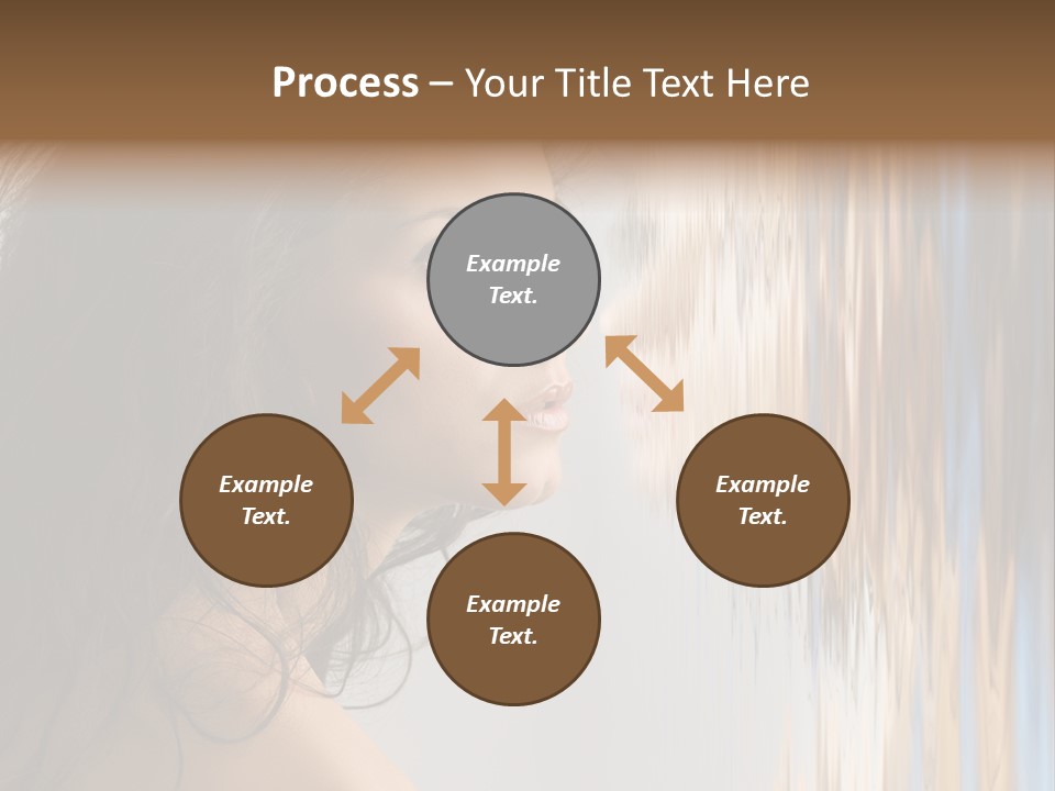 Girl Brunette Brown PowerPoint Template