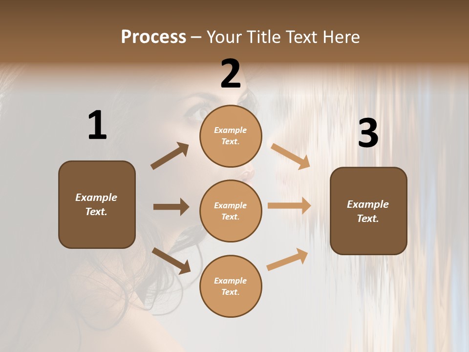 Girl Brunette Brown PowerPoint Template