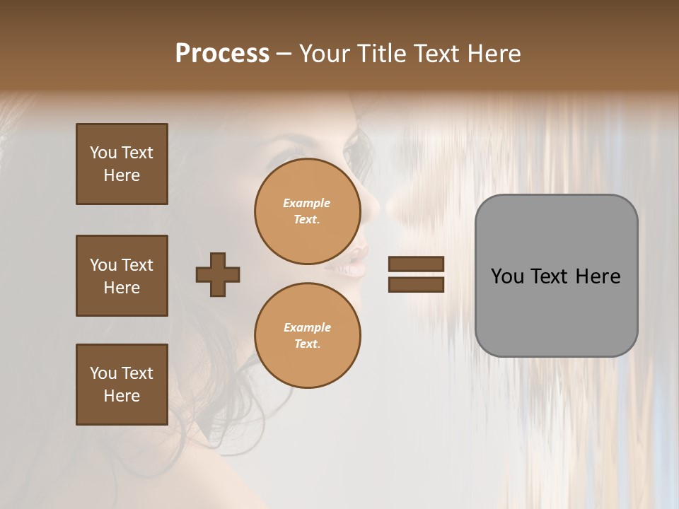 Girl Brunette Brown PowerPoint Template