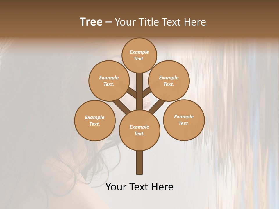 Girl Brunette Brown PowerPoint Template