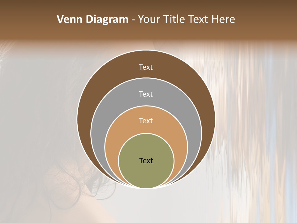 Girl Brunette Brown PowerPoint Template