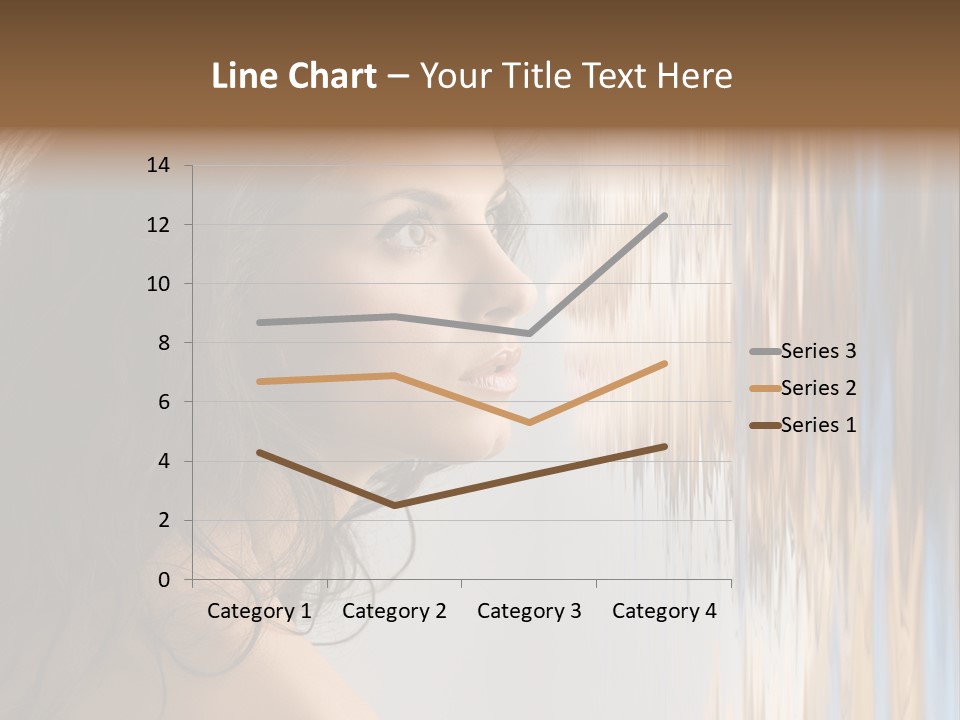 Girl Brunette Brown PowerPoint Template