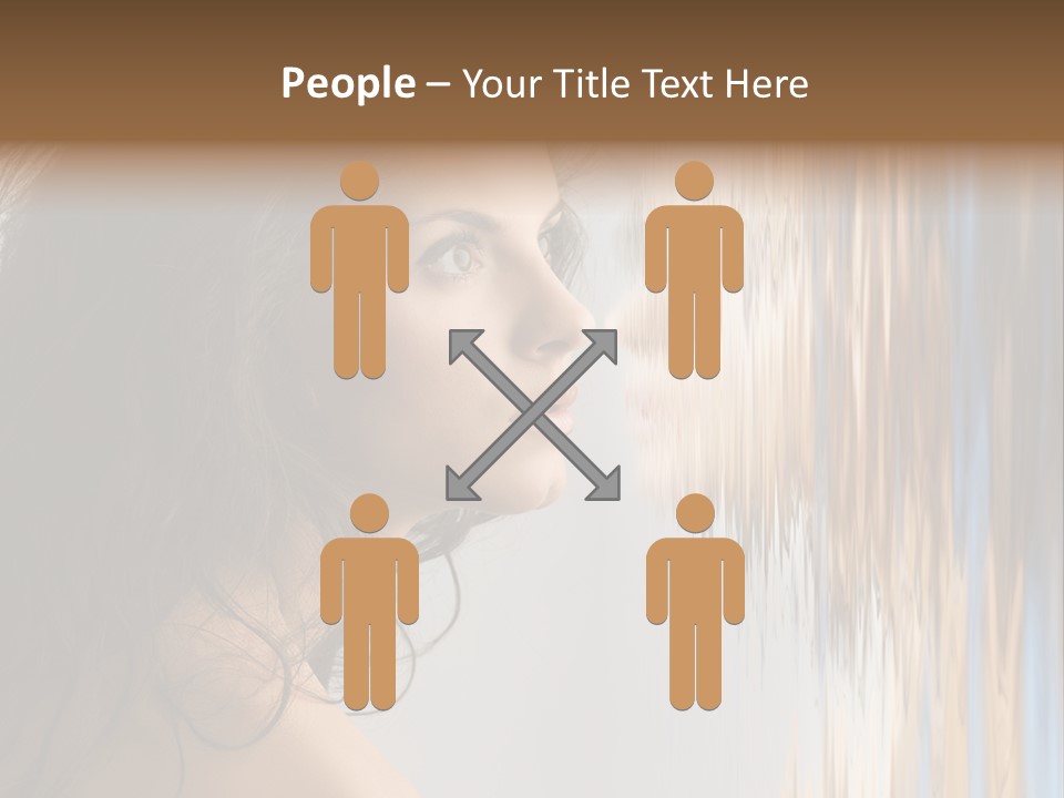 Girl Brunette Brown PowerPoint Template