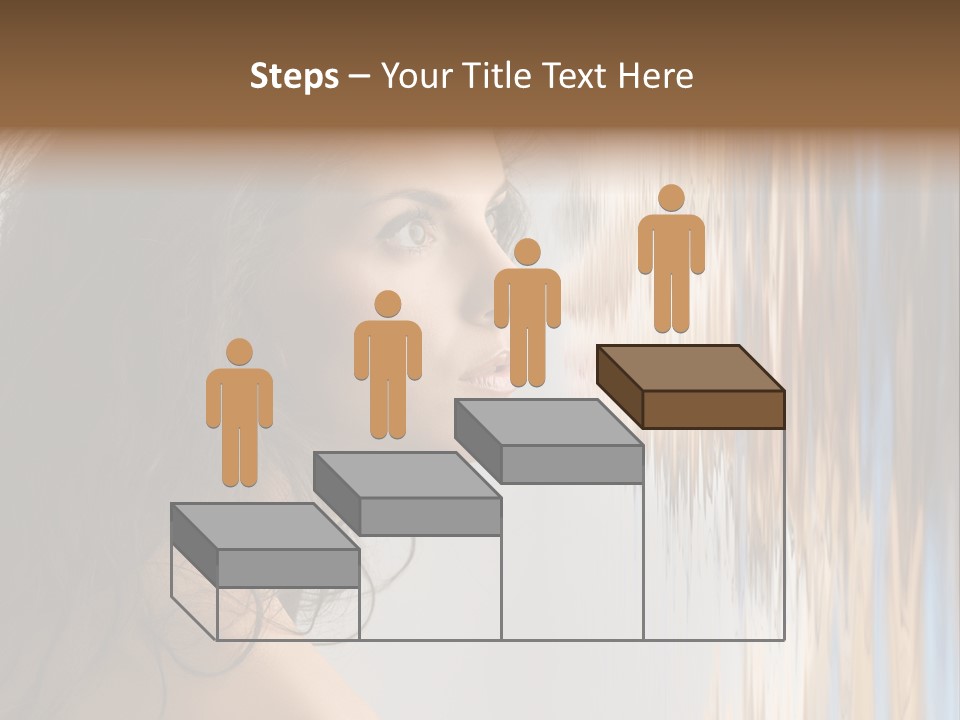 Girl Brunette Brown PowerPoint Template