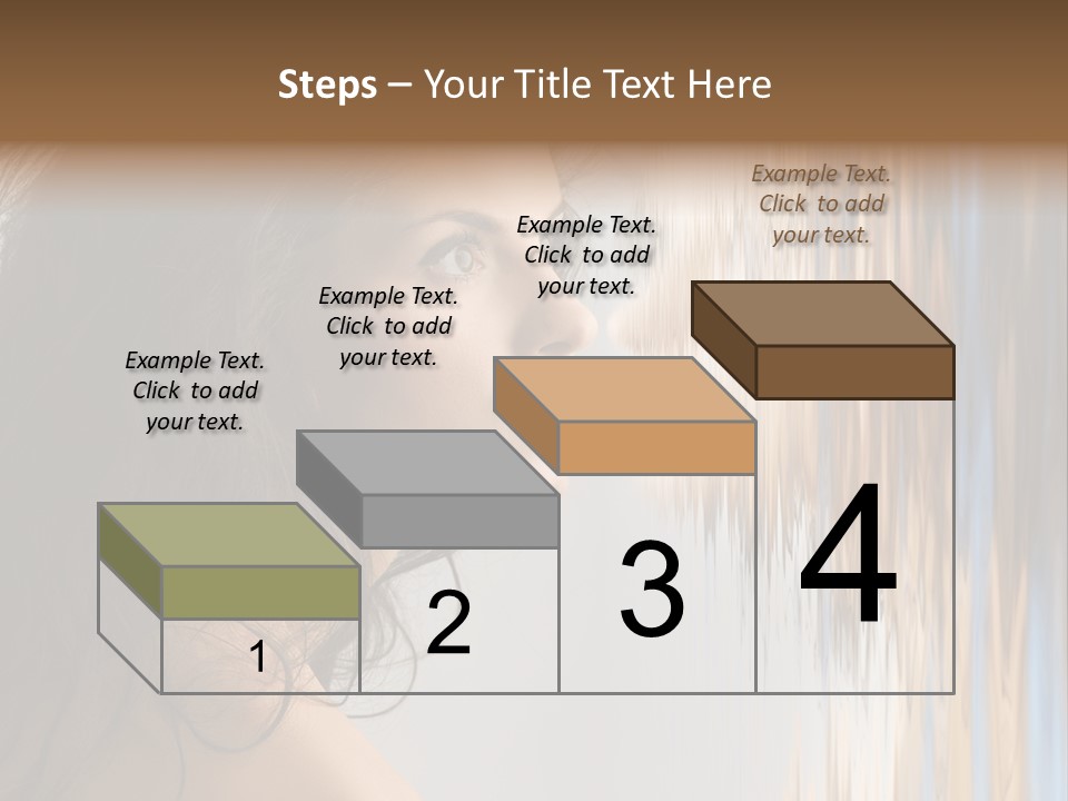 Girl Brunette Brown PowerPoint Template