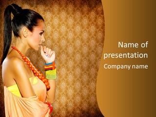 Skin Model Expression PowerPoint Template