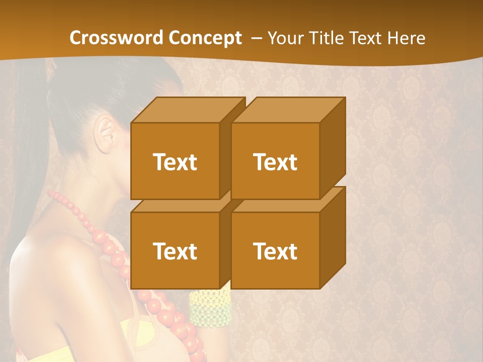 Skin Model Expression PowerPoint Template