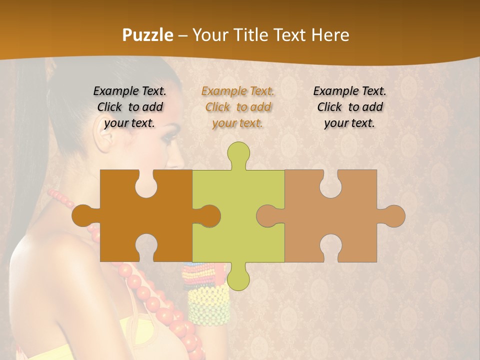 Skin Model Expression PowerPoint Template