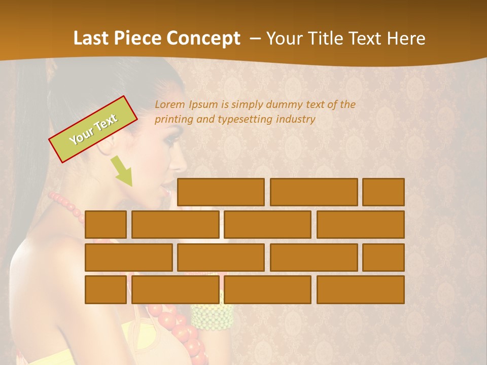 Skin Model Expression PowerPoint Template