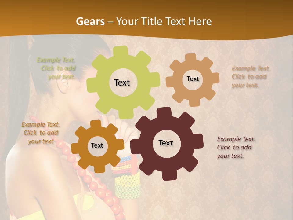Skin Model Expression PowerPoint Template