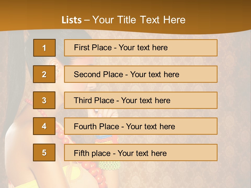 Skin Model Expression PowerPoint Template