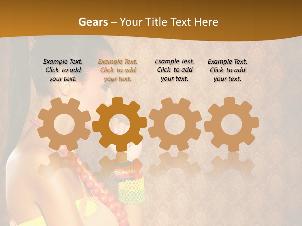 Skin Model Expression PowerPoint Template