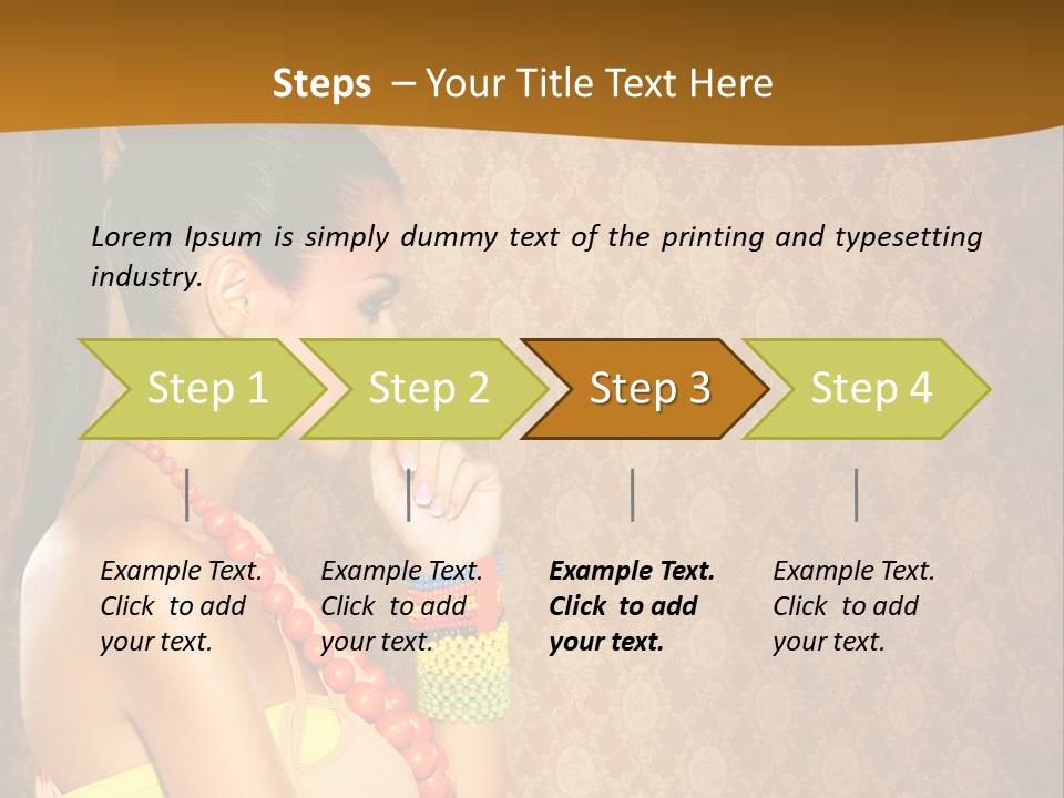 Skin Model Expression PowerPoint Template
