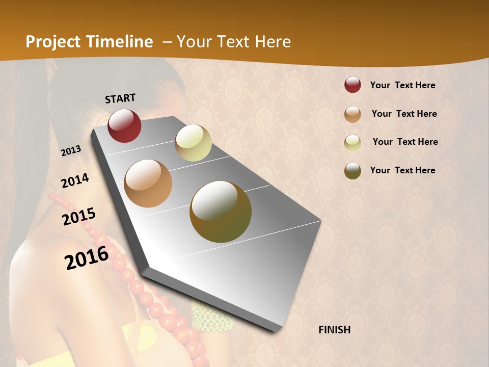 Skin Model Expression PowerPoint Template