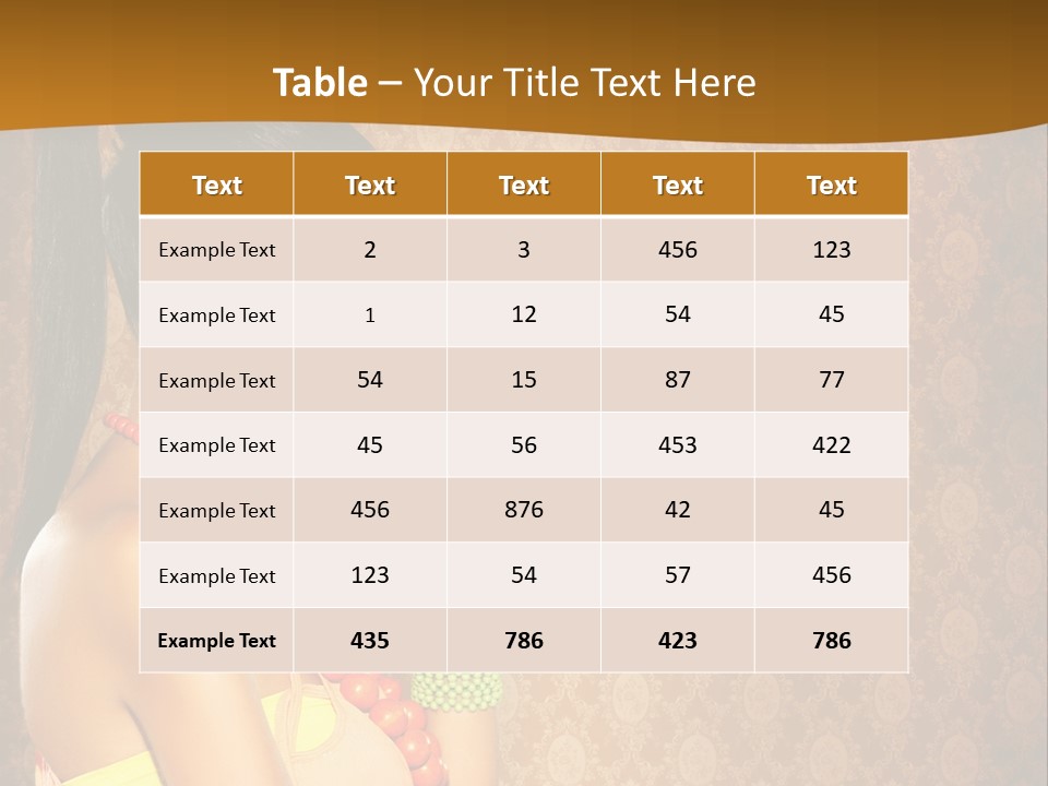 Skin Model Expression PowerPoint Template