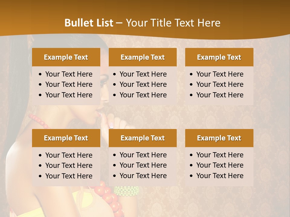 Skin Model Expression PowerPoint Template