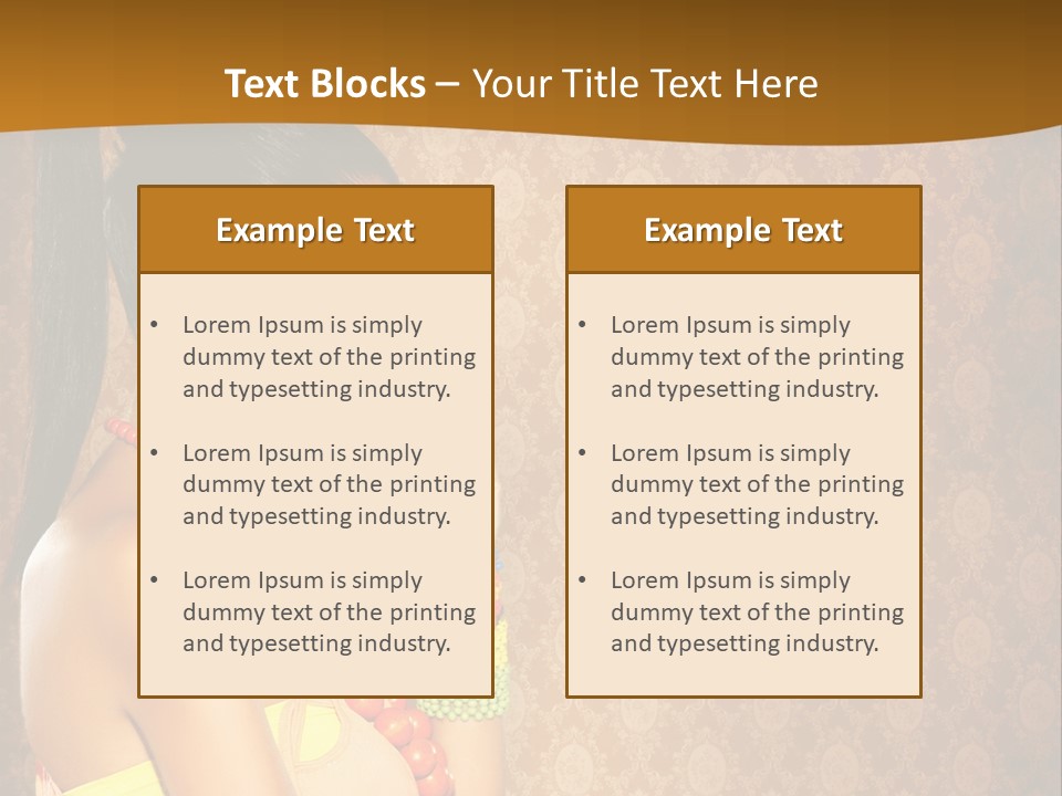 Skin Model Expression PowerPoint Template
