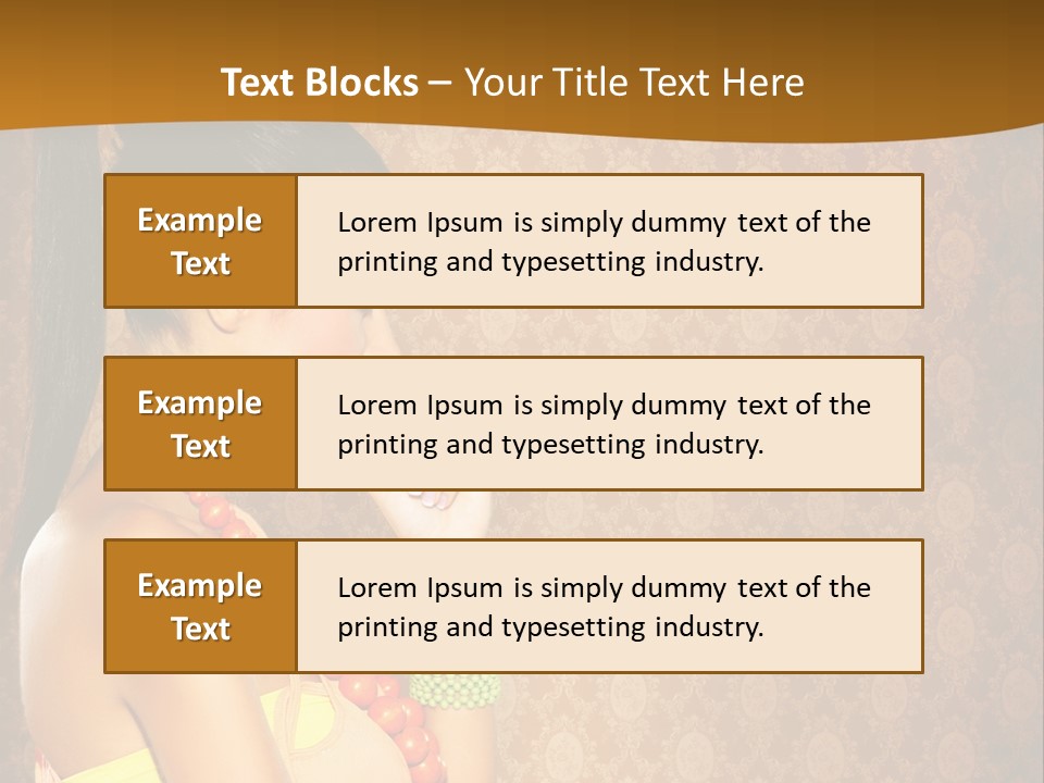 Skin Model Expression PowerPoint Template
