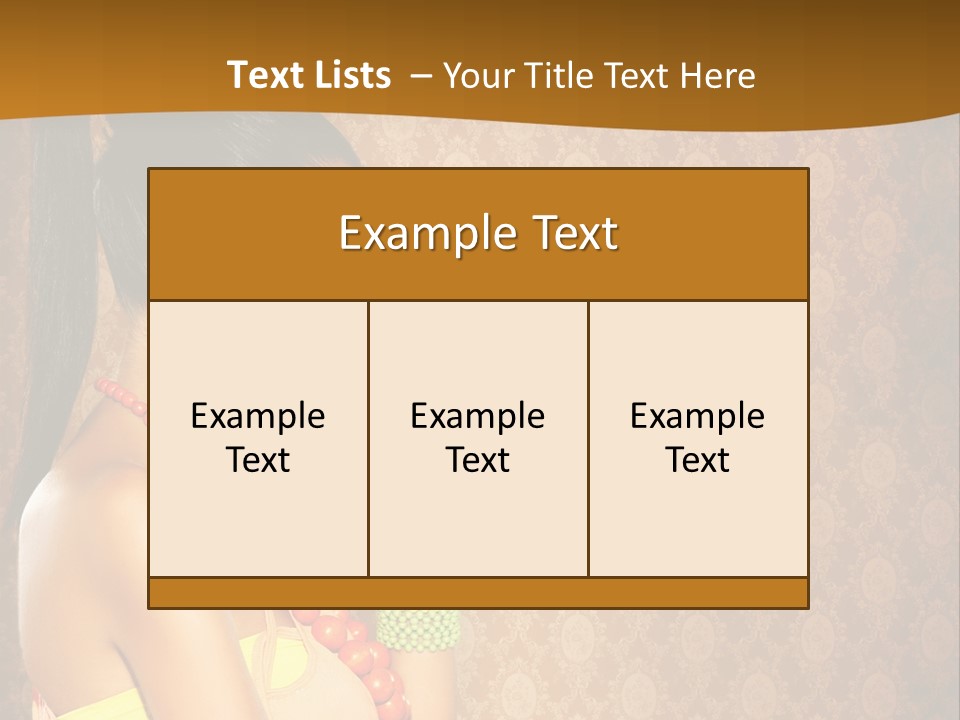 Skin Model Expression PowerPoint Template