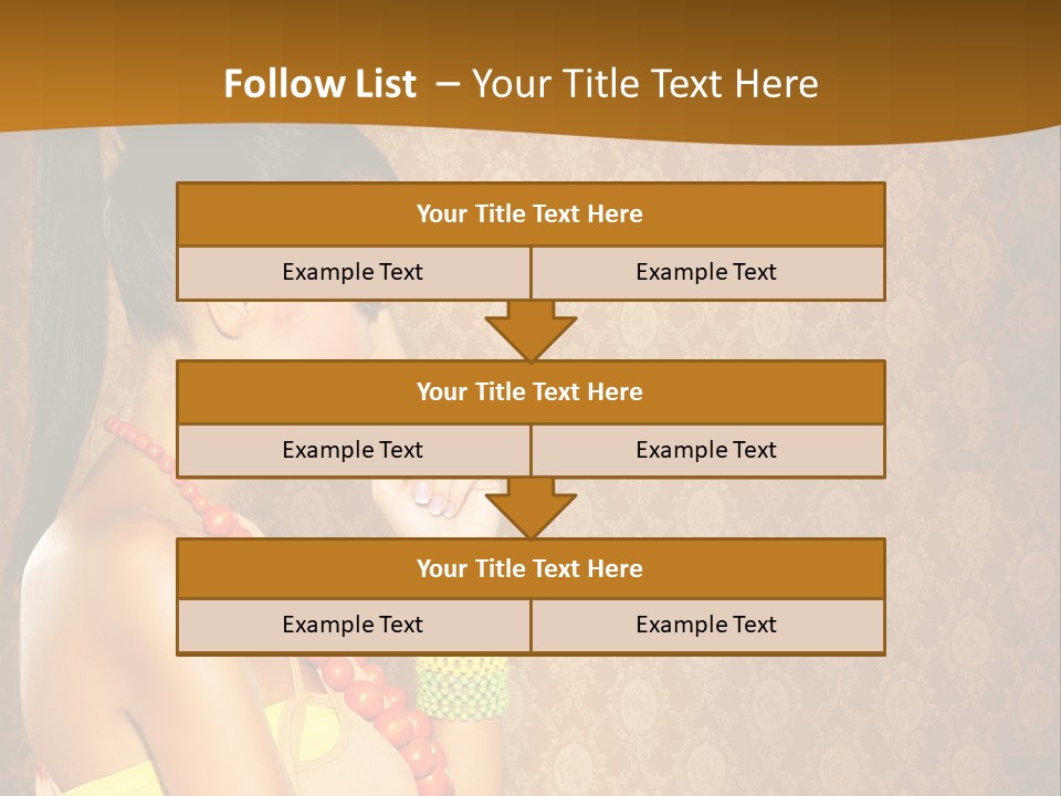 Skin Model Expression PowerPoint Template