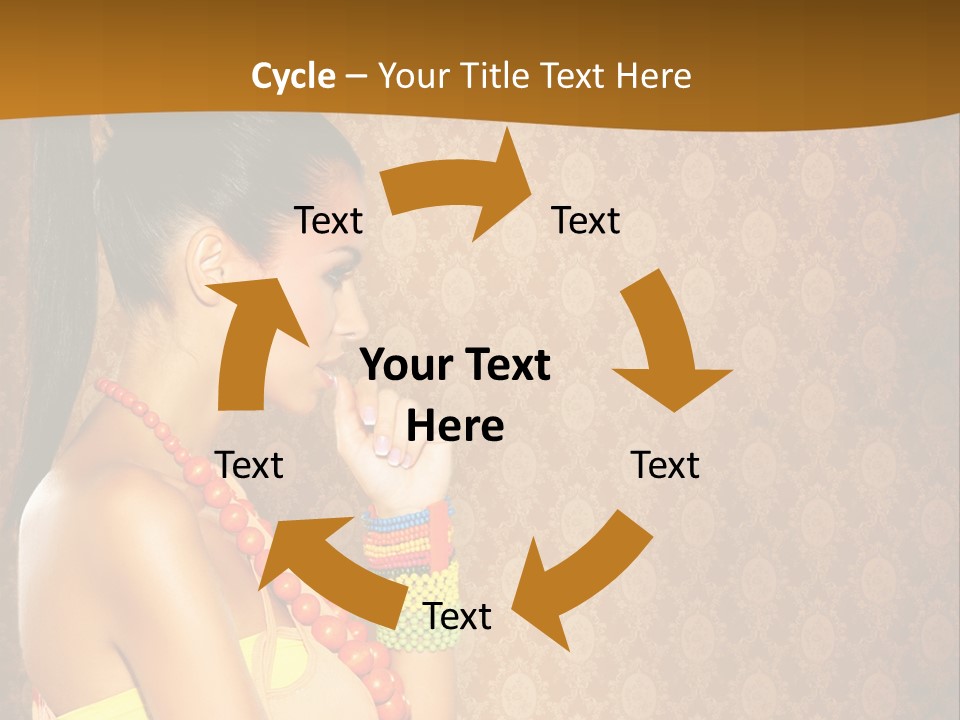 Skin Model Expression PowerPoint Template