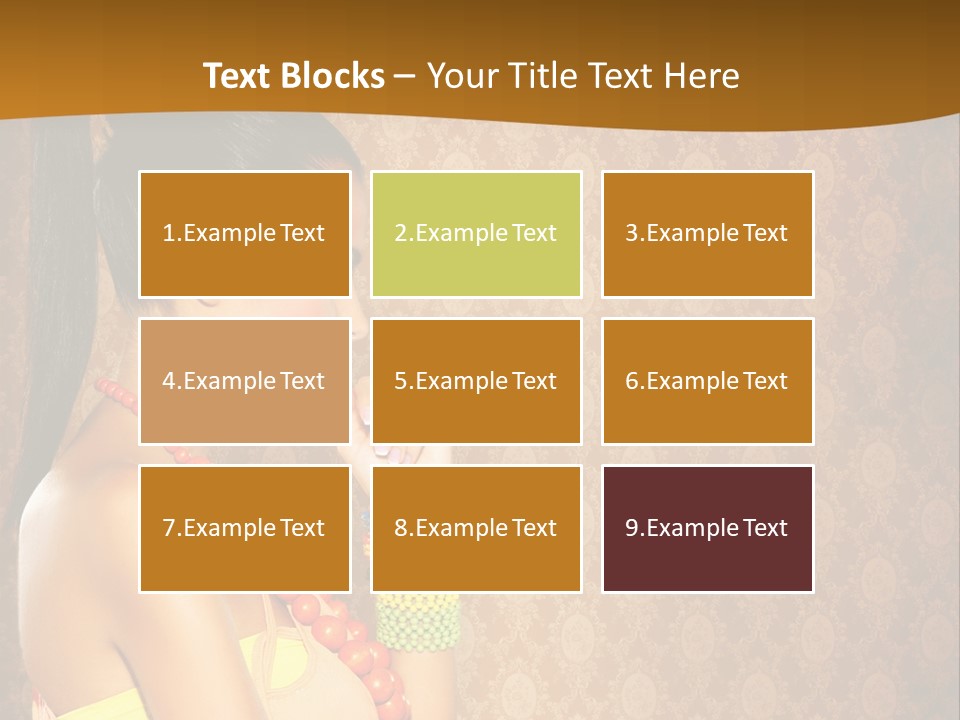 Skin Model Expression PowerPoint Template