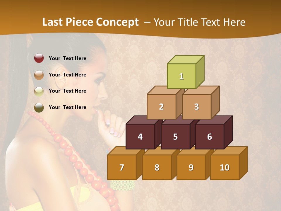 Skin Model Expression PowerPoint Template