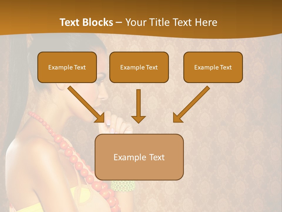 Skin Model Expression PowerPoint Template