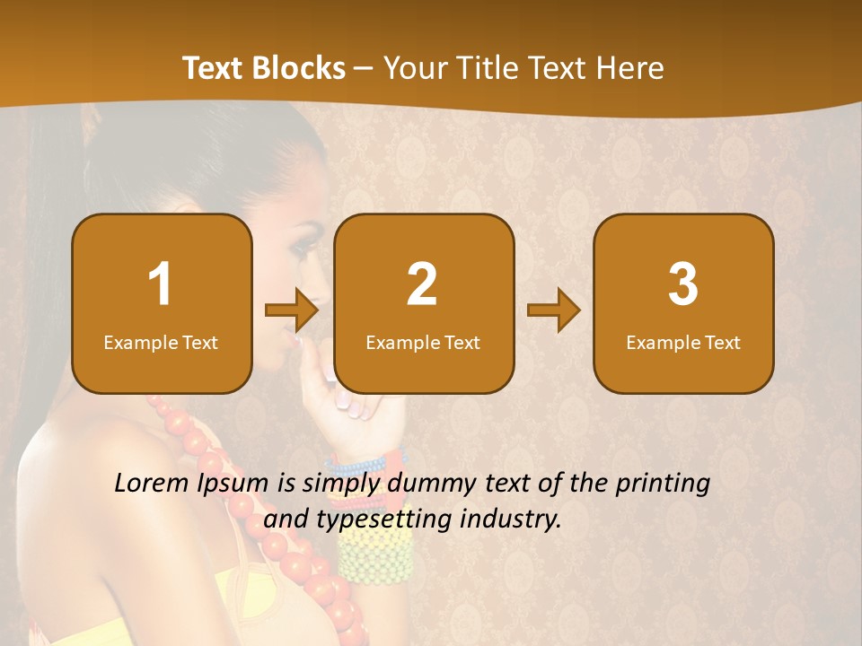 Skin Model Expression PowerPoint Template