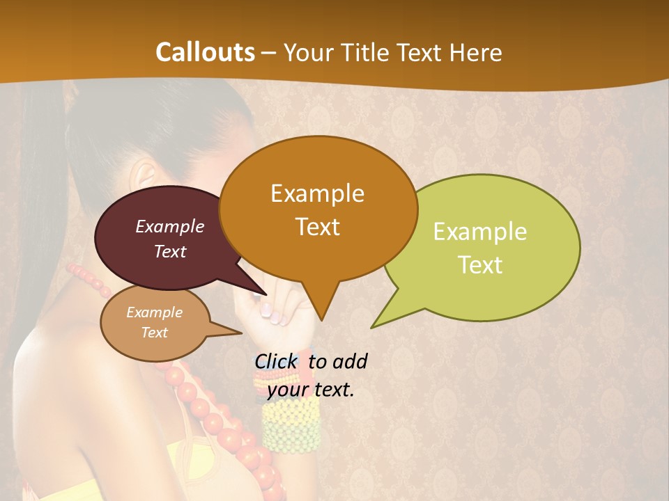Skin Model Expression PowerPoint Template