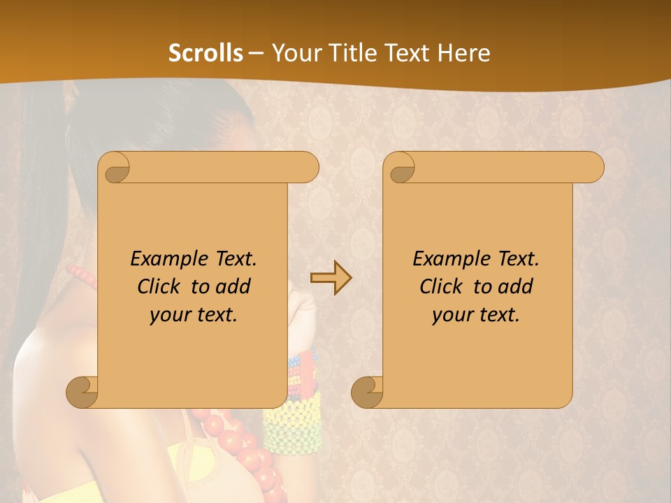 Skin Model Expression PowerPoint Template